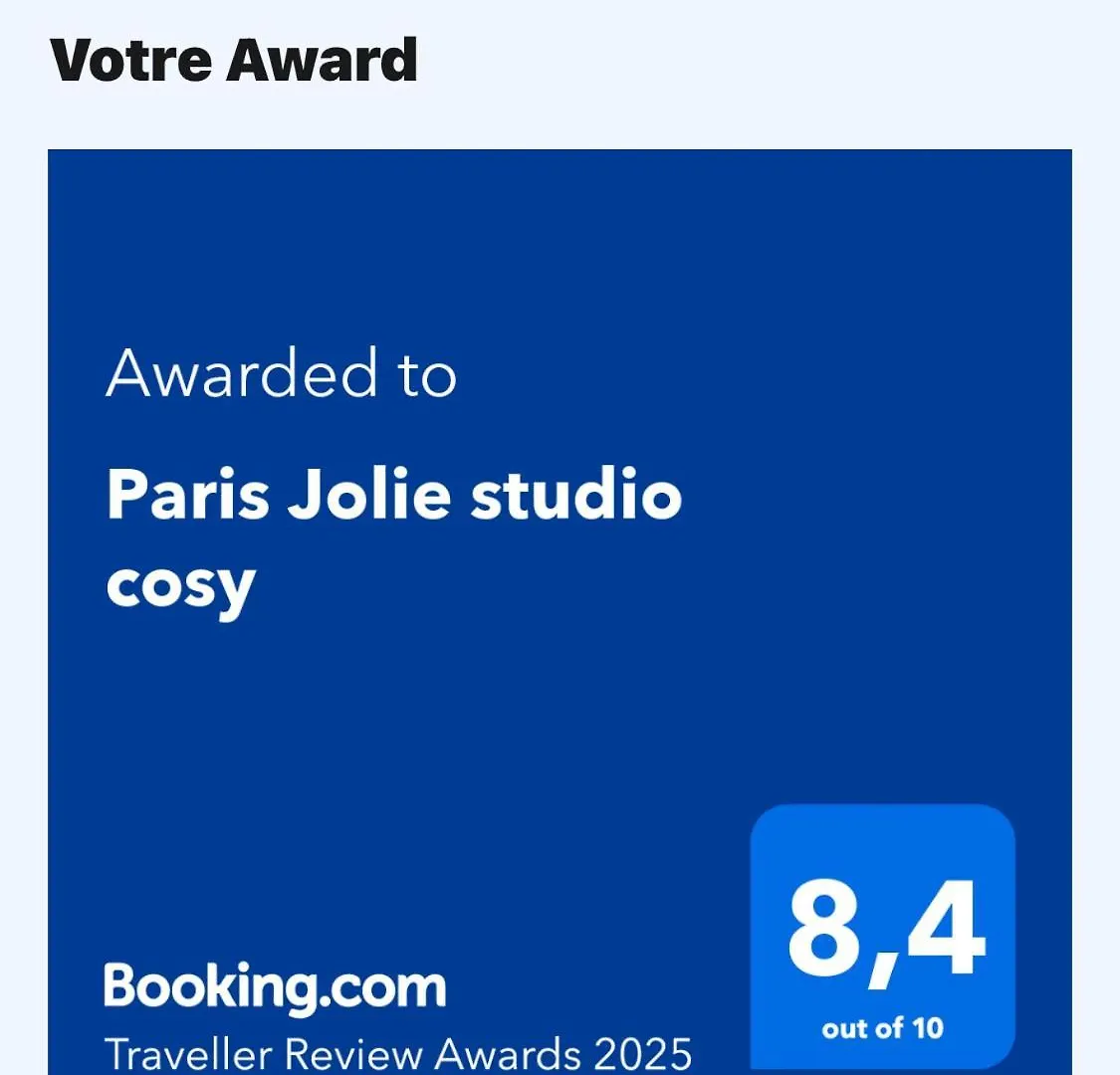 Paris Jolie Studio Cosy Apartment